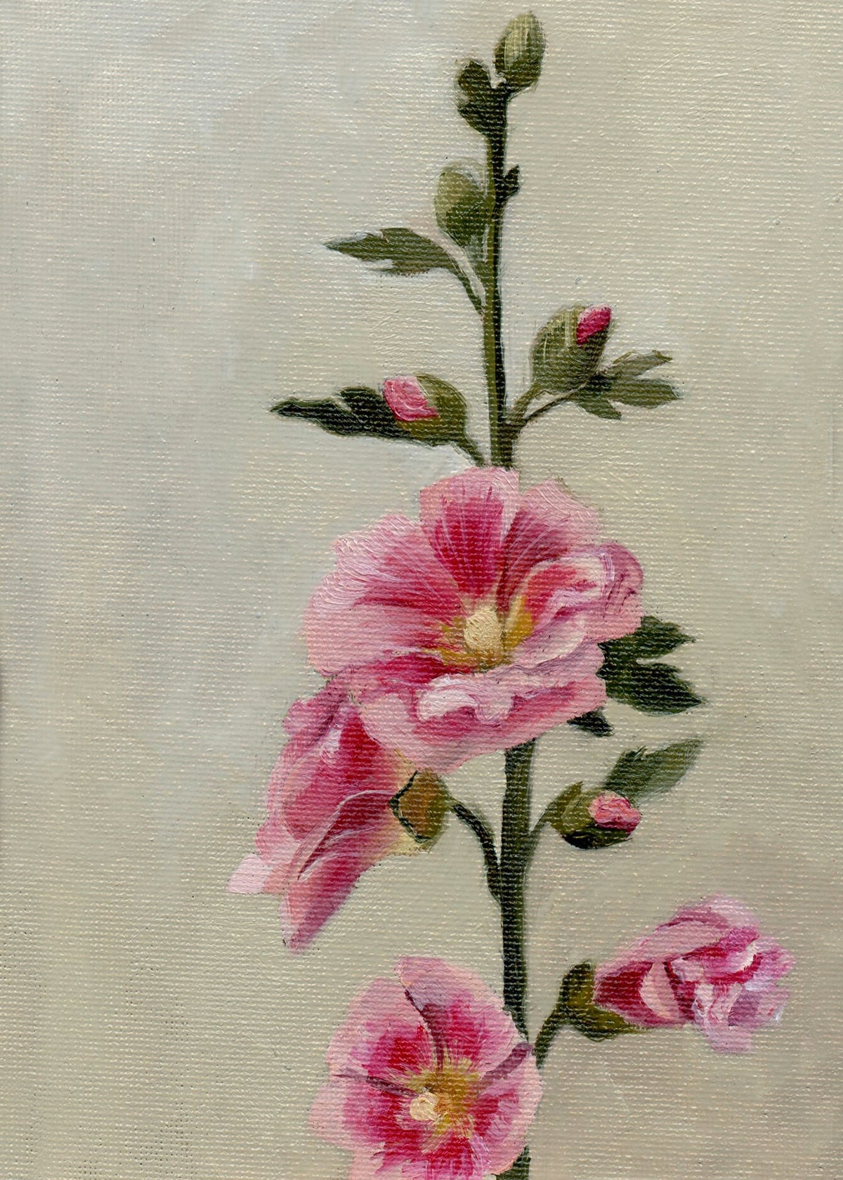 Hollyhock - Original Painting