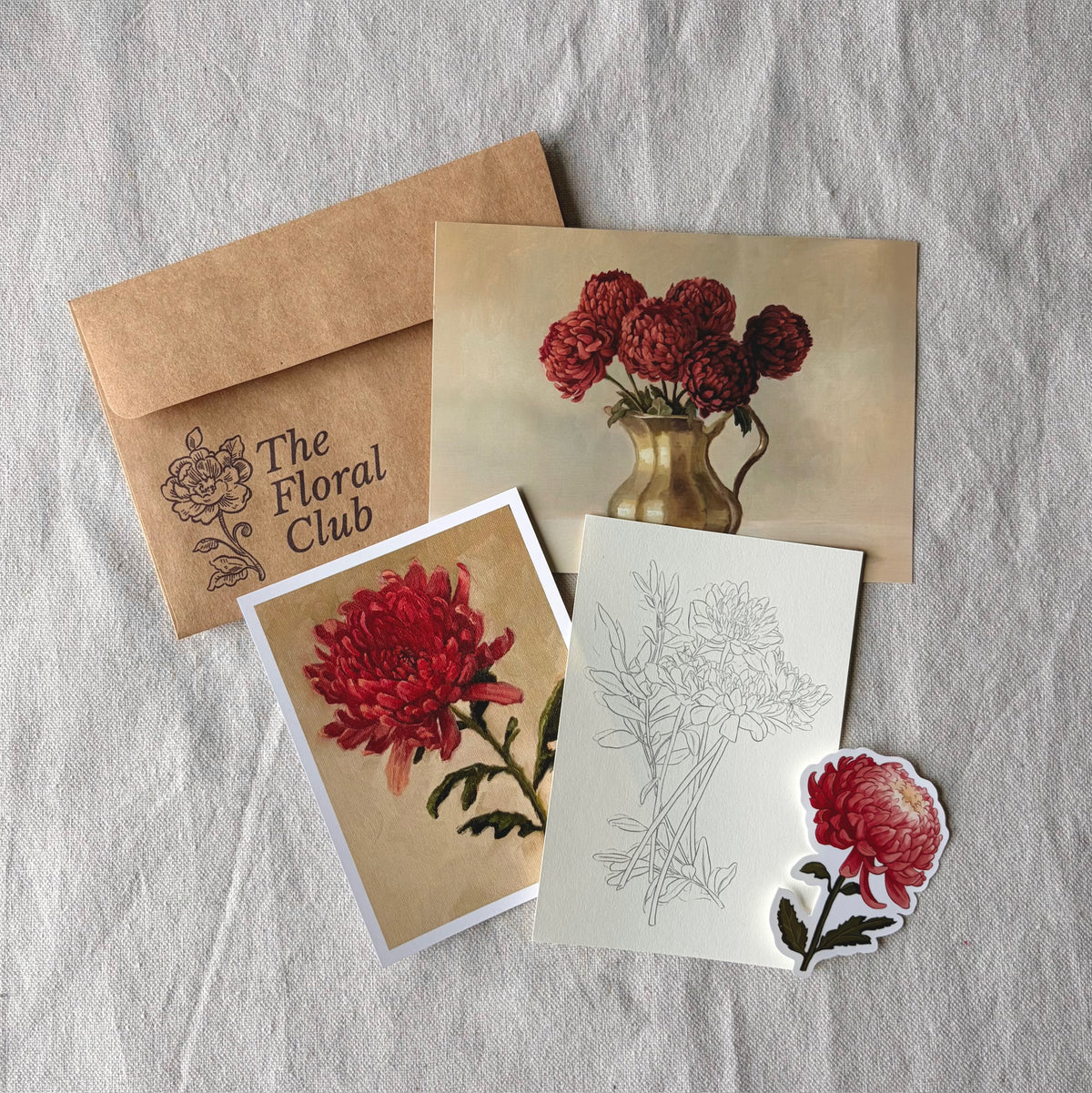 November Mail Club - Chrysanthemums