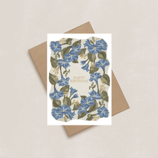 Morning Glories Birthday Card | September Birth Flower