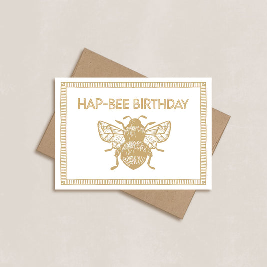 Hap-Bee Birthday Card