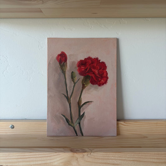 Red Carnations - Original Painting