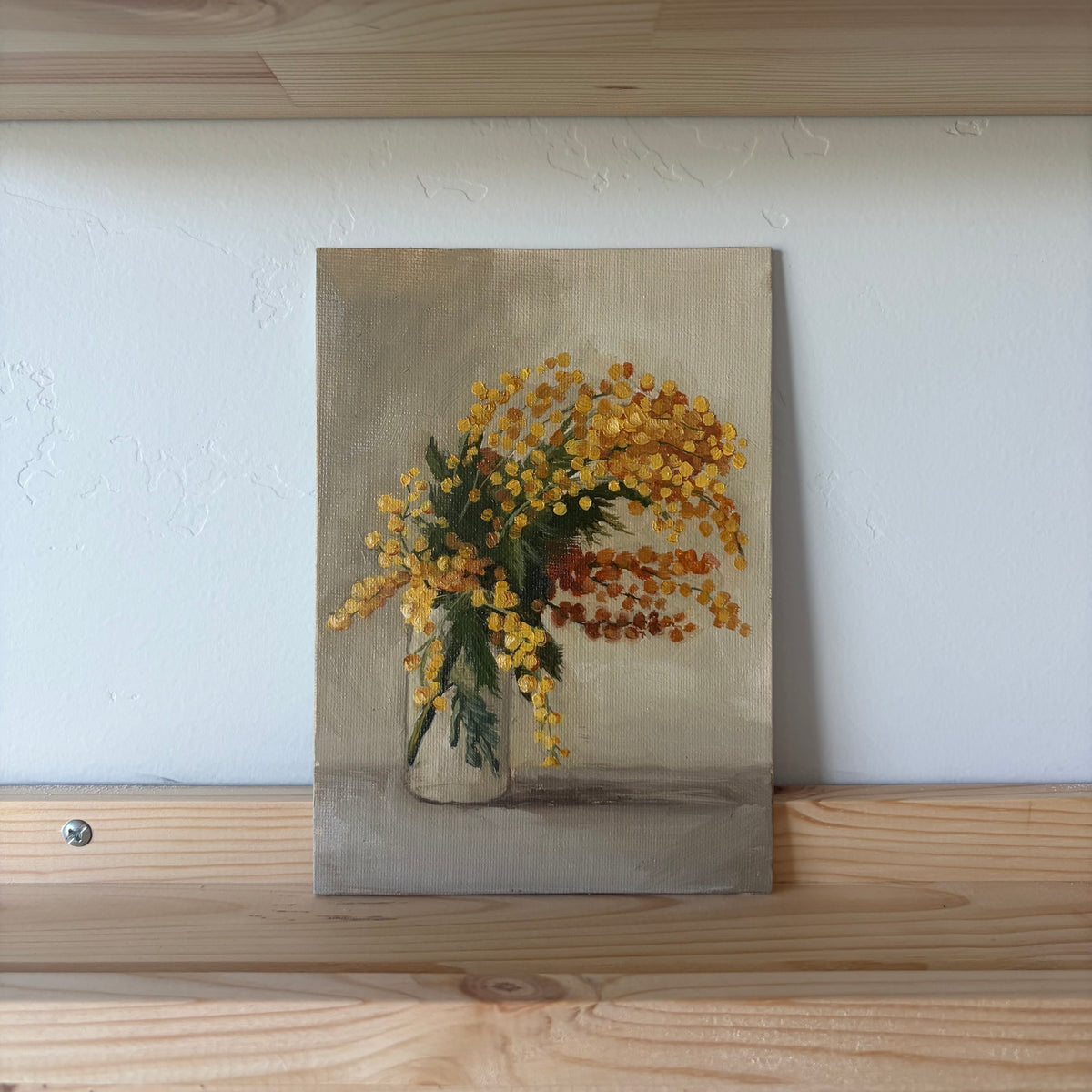 Mimosa Still Life - Original Painting