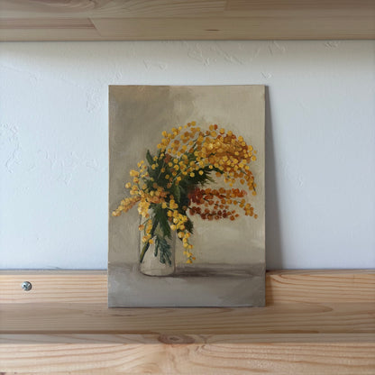 Mimosa Still Life - Original Painting