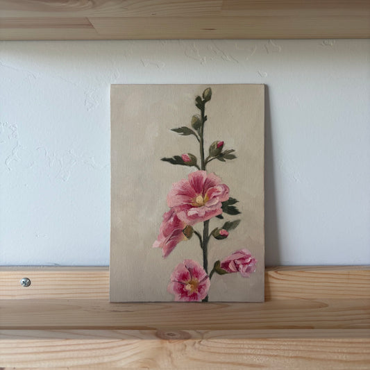 Hollyhock - Original Painting