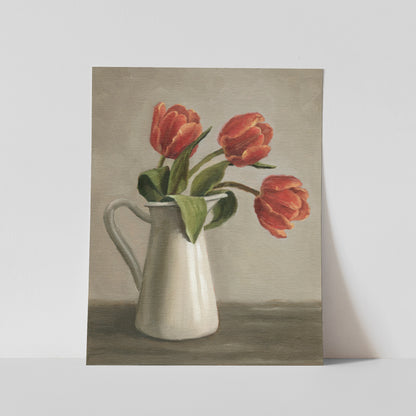 Pitcher of Tulips