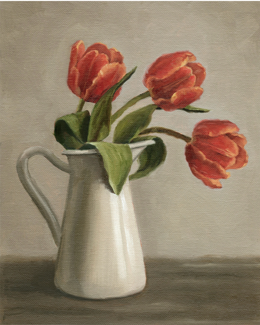 Pitcher of Tulips